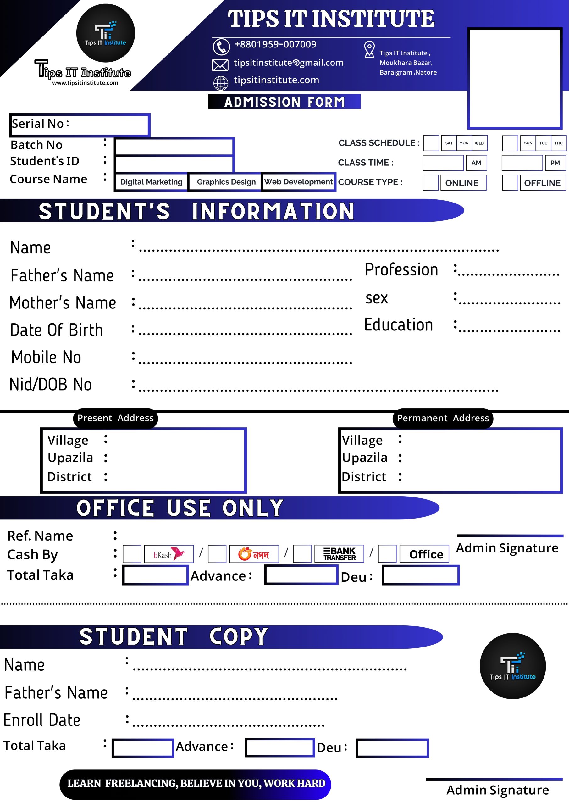 tips it institute - admission